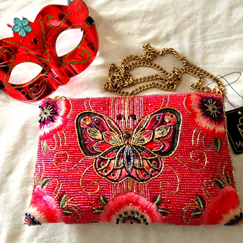 Mary Frances Mini Social Butterfly Crossbody Handbag--New With Tag--Ships Free